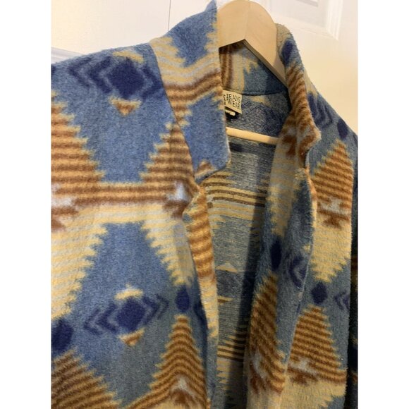 VTG Jeans Wear Nativ‎ Aztec Women's Blazer Jacket Sz L earth - Picture 6 of 9